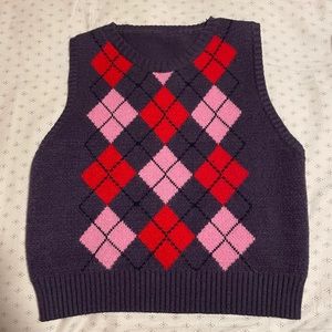 cropped sweater vest XS